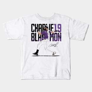 Charlie Blackmon Colorado Swing Kids T-Shirt